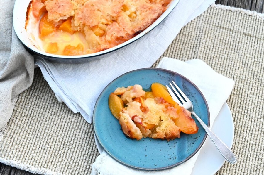 Peach Cobbler, laktosefrei
