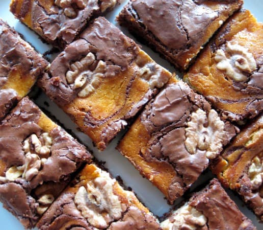Brownies mit Frischkäse und Walnüssen