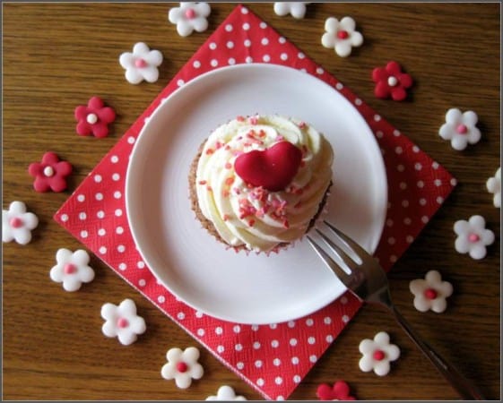Red Heart Cupcake 3