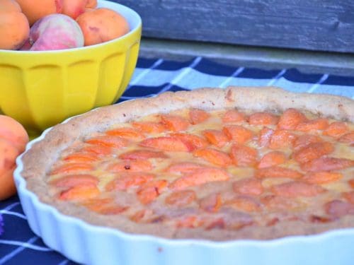 Marillen-Tarte mit Marzipan-Creme, laktosefrei - Ich muss backen