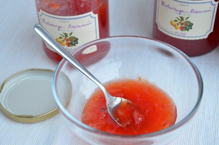 Blutorangen-Rosmarin-Marmelade