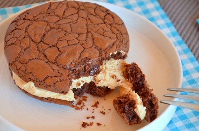 Brownie Cookies Erdnusscreme 10