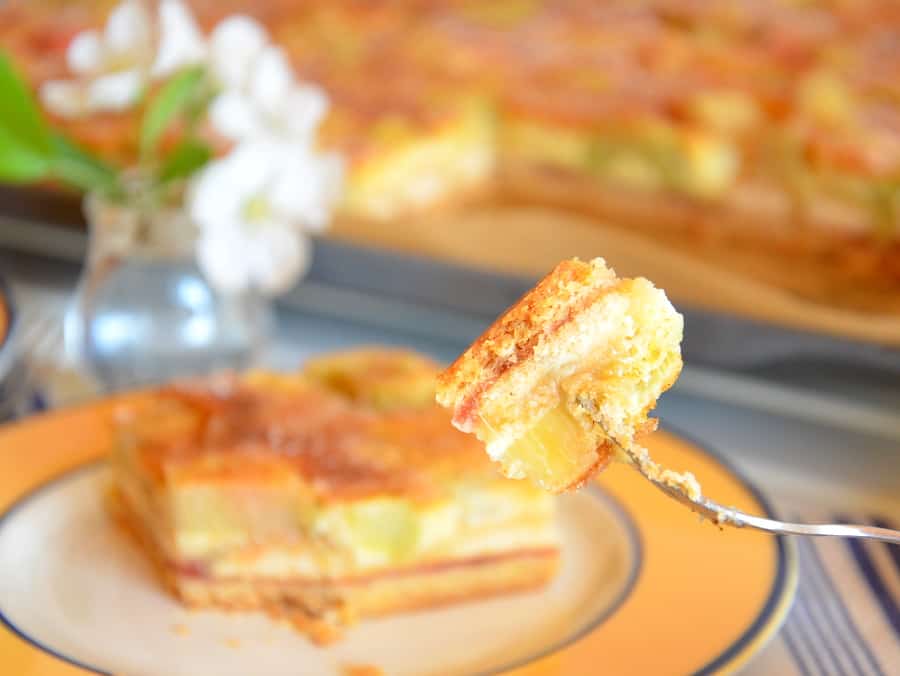 Sächsische Rhabarberschnitte