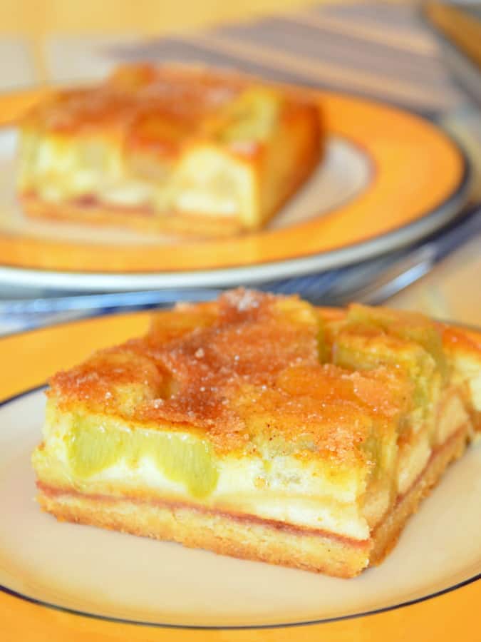 Sächsische Rhabarberschnitte