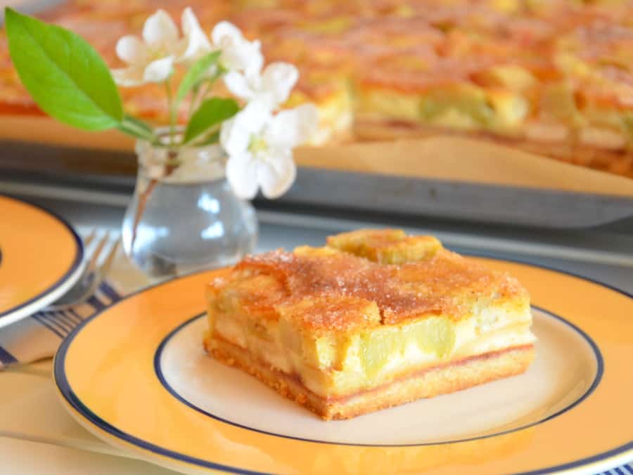 Sächsische Rhabarberschnitte
