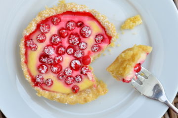 Ribisel-Cheesecake-Tartelettes, laktosefrei
