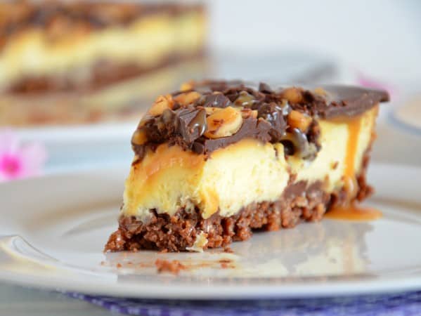 Schokolade-Erdnuss-Cheesecake