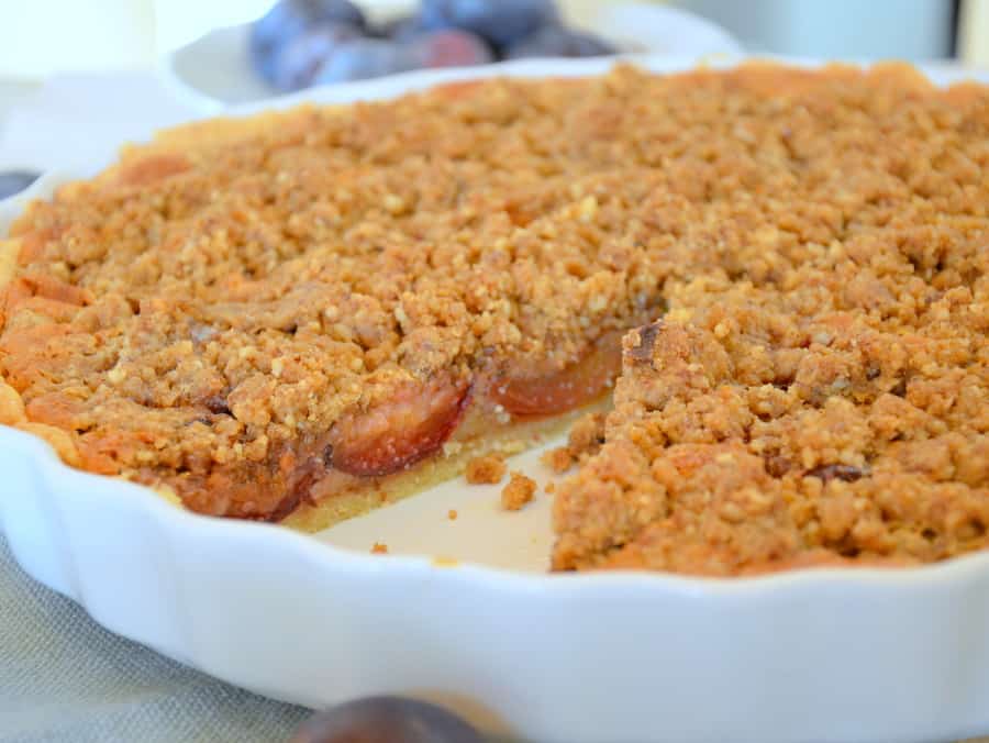 Zwetschgen-Tarte mit Walnüssen