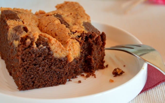 Brownies mit Erdnussbutter-Swirl