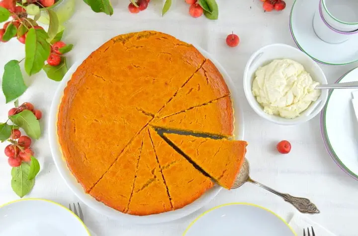 Pumpkin Pie - Amerikanischer Kürbiskuchen, laktosefrei