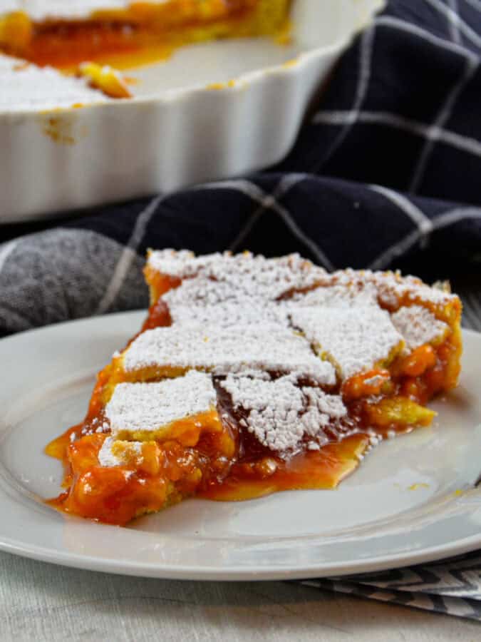 Italienische Crostata mit Marillen