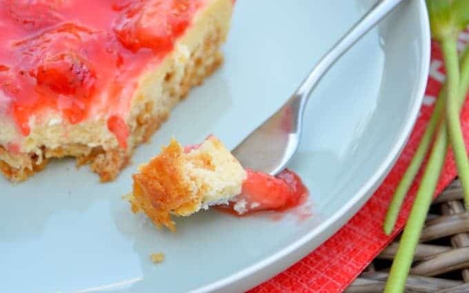 Erdbeer-Cheesecake-Schnitten