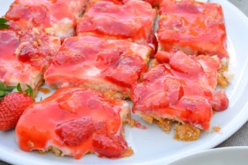 Erdbeer-Cheesecake-Schnitten glutenfrei