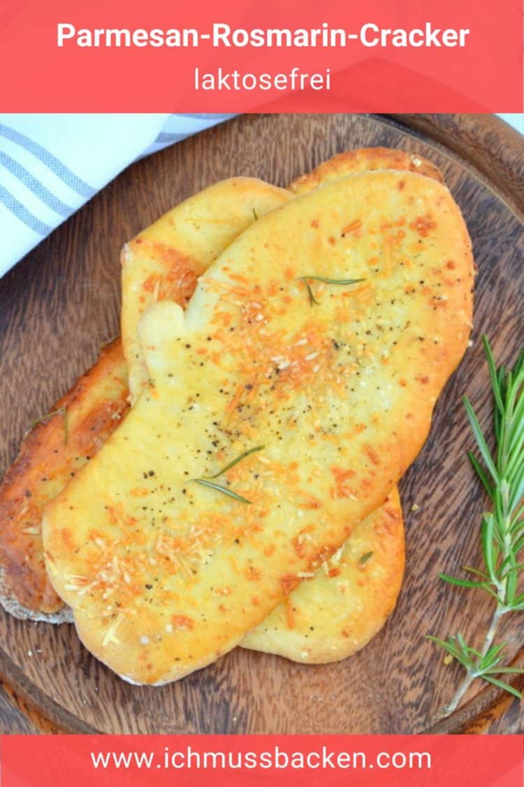 Parmesan-Rosmarin-Cracker, laktosefrei - Ich muss backen