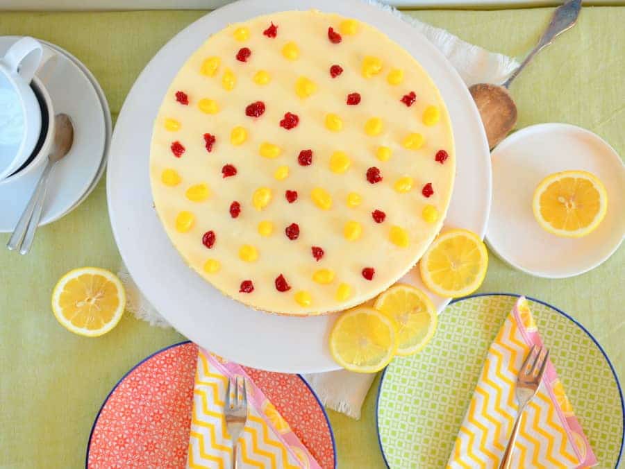 Himbeer-Zitronen-Torte