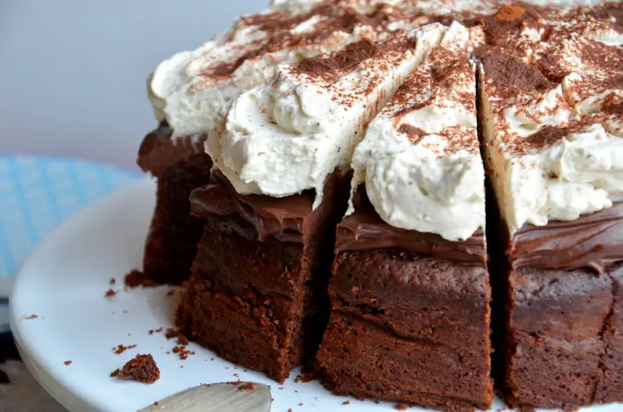 Schokoladenkuchen mit Mascarponecreme