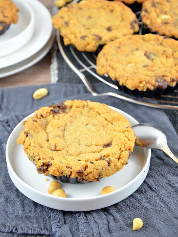 Erdnussbutter-Schokolade-Cookies mit Salzkaramell