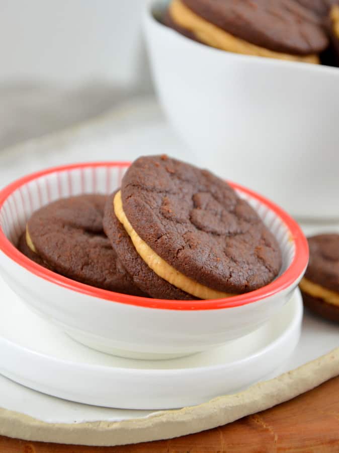 Oreo Cookies mit Peanutbutterfüllung