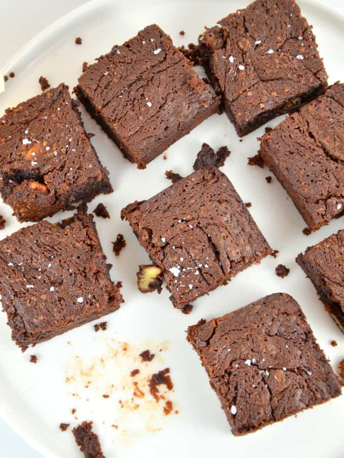 Brownies mit Pekannüssen und Meersalz