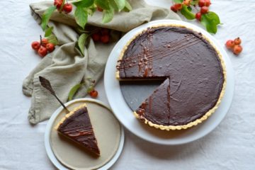 Tarte mit Schokolade und Maroni