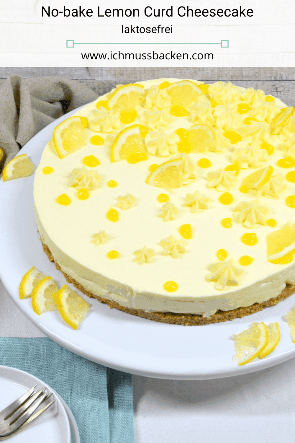 No-bake Lemon Curd Cheesecake