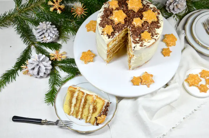 Weihnachtliche Tiramisu-Torte, laktosefrei