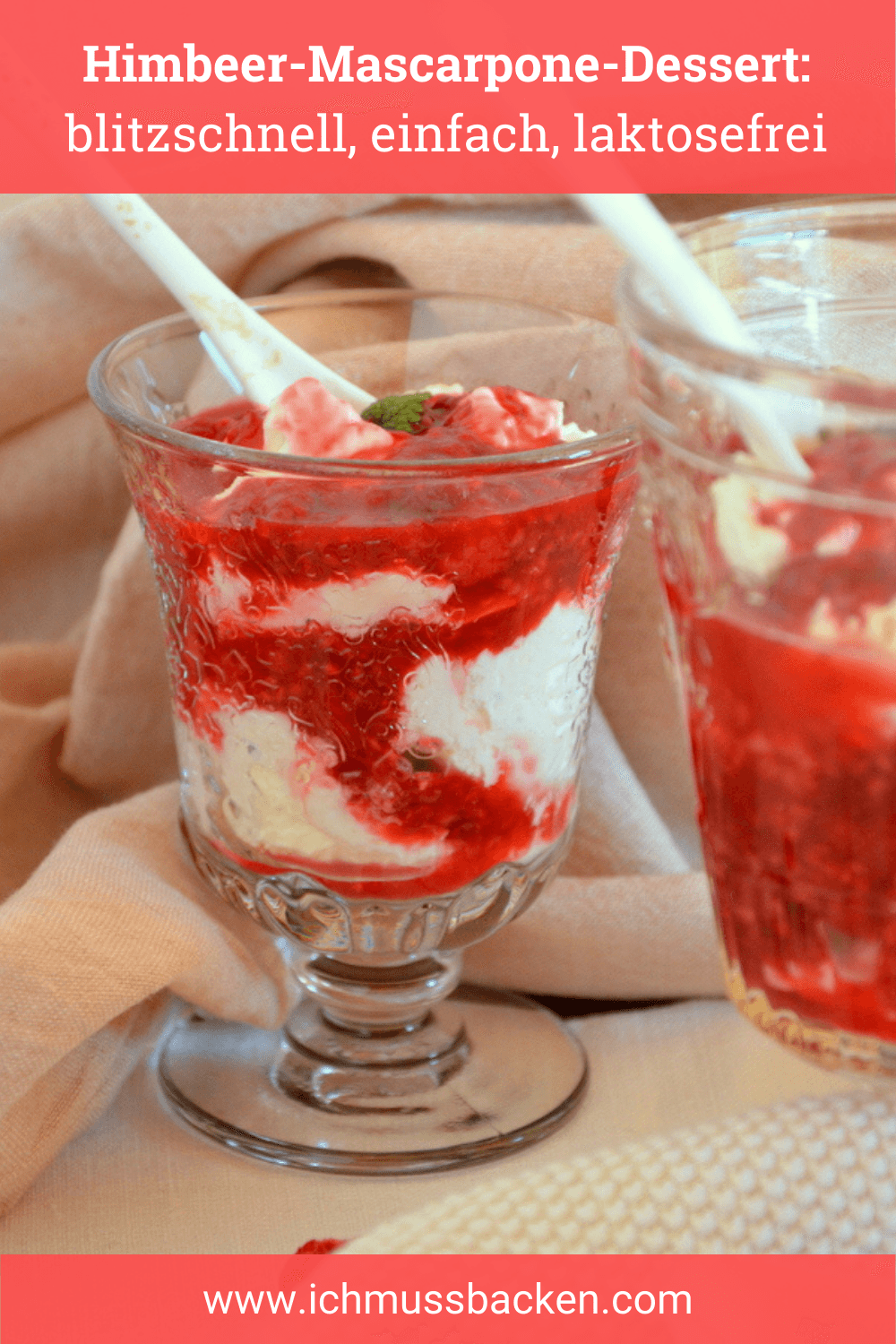Himbeer-Mascarpone-Dessert  im Glas