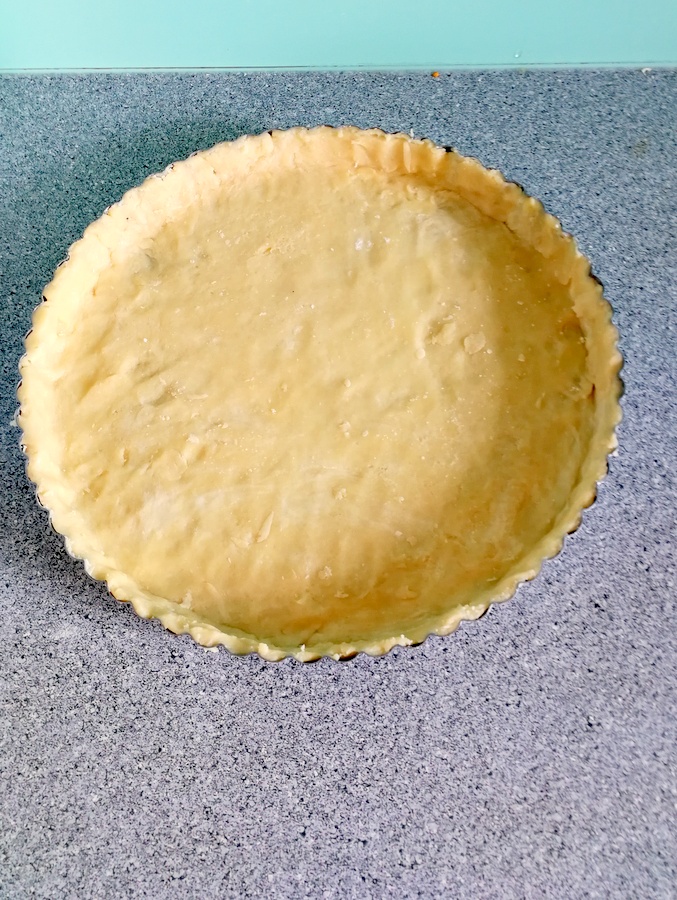 Apple Pie, Zubereitung: Tarteform mit Teig