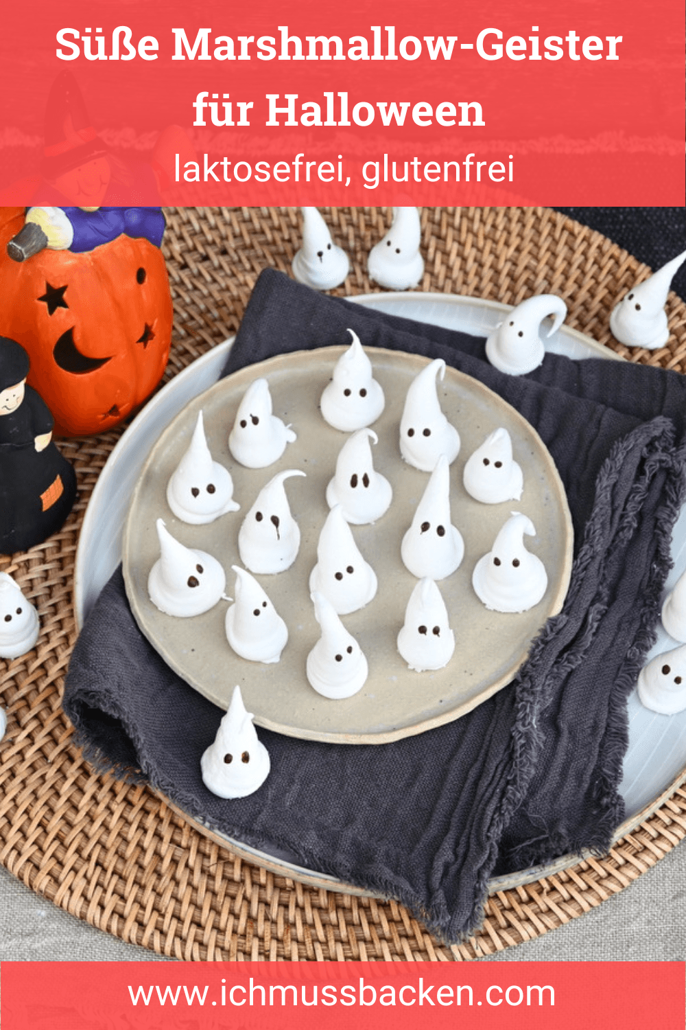 Marshmallow-Geister für Halloween