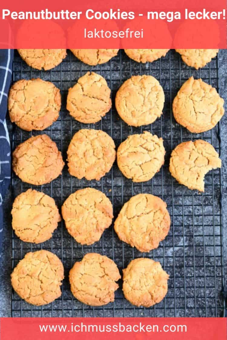 Peanutbutter Cookies, laktosefrei - Ich muss backen Peanutbutter Cookies, laktosefrei - Ich muss backen