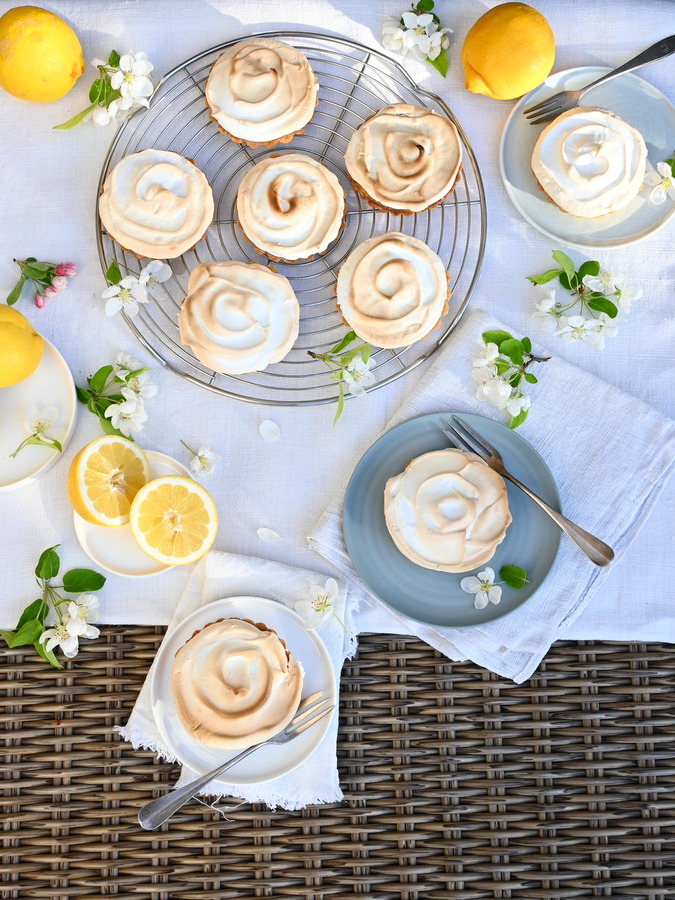 Zitronen Tartelettes mit Baiser, laktosefrei