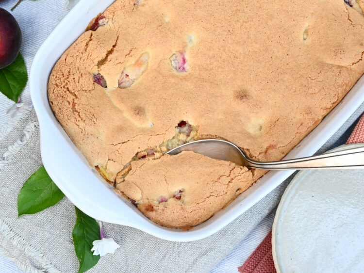 Cobbler mit Pfirsichen, Nektarinen und Ringlotten, laktosefrei - Ich ...