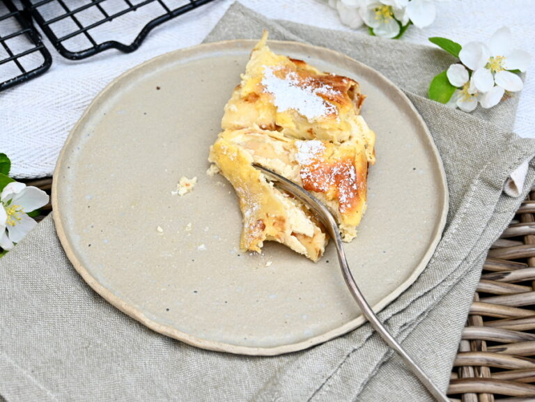 Überbackene Topfenpalatschinken, laktosefrei - Ich muss backen